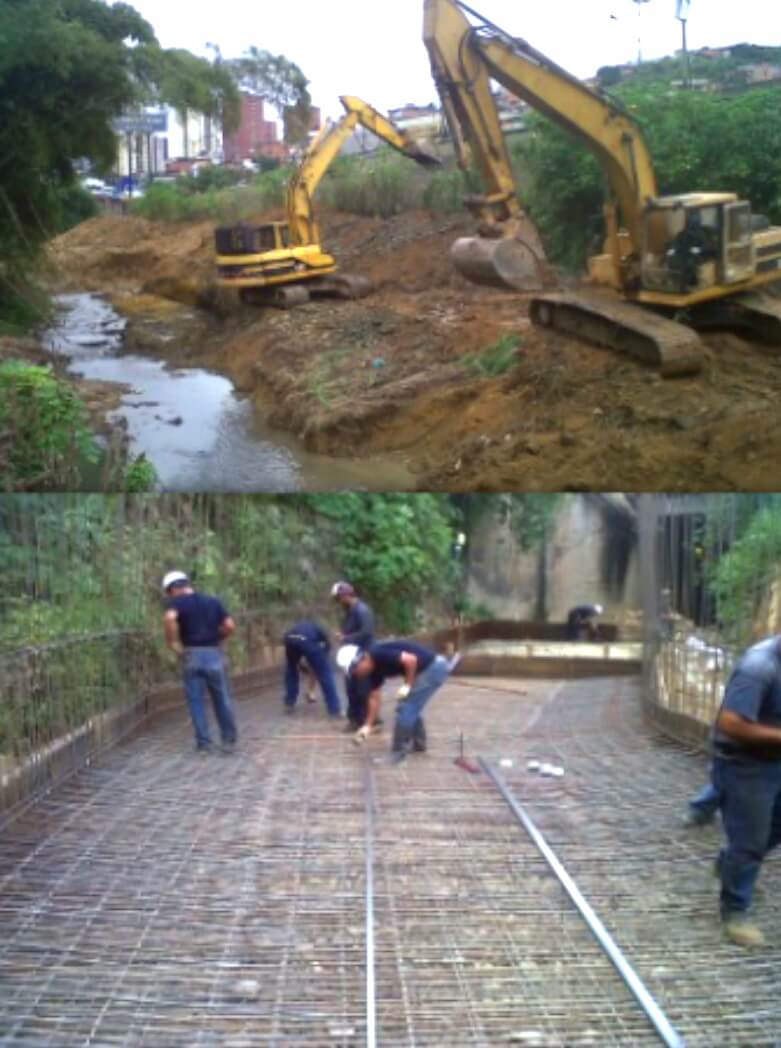 CANALIZACIÓN DE LA QUEBRADA CAMATAGUA UBICADA EN EL KM 26 DE LA CARRETERA PANAMERICANA, SECTOR LOS CACIQUES. LOS TEQUES, ESTADO BOLIVARIANO DE MIRANDA.